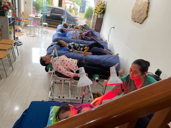 Tập luyện thiết bị kéo giãn cột sống - thiết bị vật lý trị liệu THƯƠNG NAM